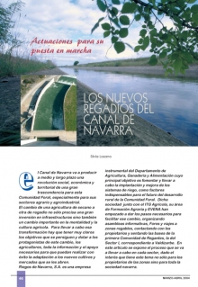 Los nuevos regadíos del Canal de Navarra.