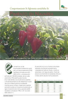 Diferentes variedades de Pimientos