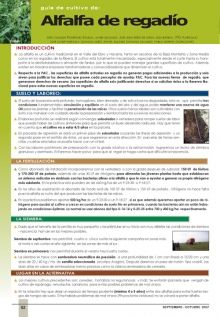 Guía de cultivo de alfalfa en regadío.