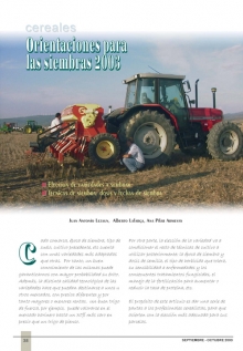 Orientaciones para las siembras