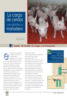 La carga de cerdos con destino al matadero