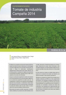Tomate de industria Campaña 2014