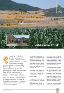 Inauguración de la finca demostrtiva de los nuevos regadíos