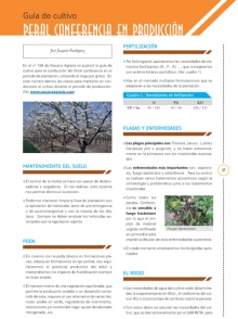 Guía de cultivo Peral conferecia en producción