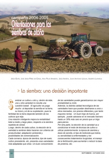 Orientaciones para las siembras de otoño