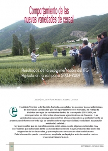 Comportameinto de las variedades de cereal