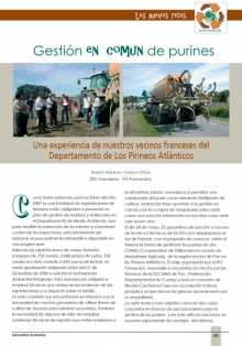 Gestión en común de purines