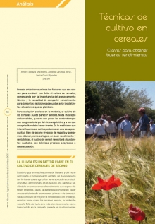 Técnicas de cultivo en cereales. 