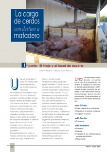 La carga de cerdos con destino a matadero 