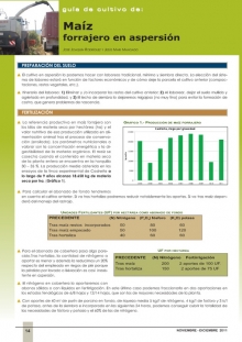 Maíz forrajero en aspersión