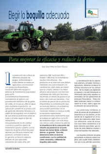 Elegir la boquilla adecuada.