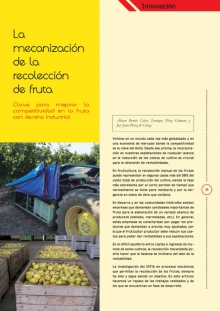 La mecanización de la recolección de fruta
