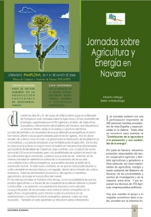 Jornadas sobre agricultura y energía