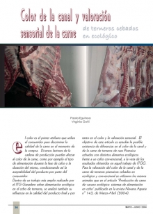 Color de la canal y valoración sensorial