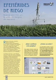 Efemérides de riego