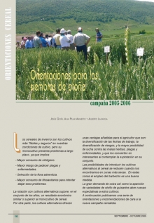 Orientaciones para las siembras de otoño de cereal