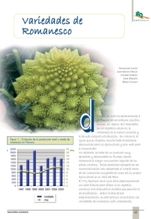 Variedades de Romanesco.