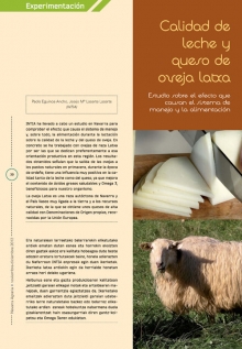 Calidad de leche y queso de oveja latxa. 