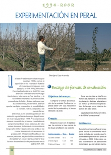 Experimentación en peral