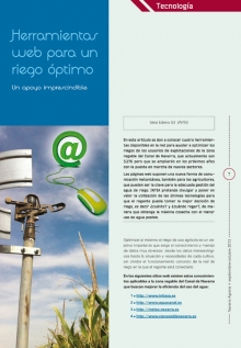 Herramientas web para un riego óptimo.