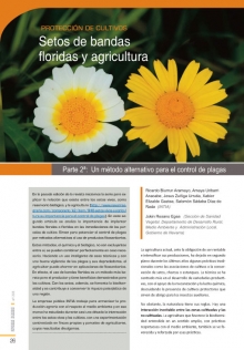 Setos de bandas floridas y agricultura