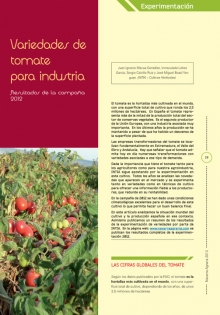 Variedades de tomate para industria
