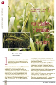 Orientaciones para las siembras