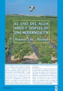 Uso del agua antes y después de una modernización