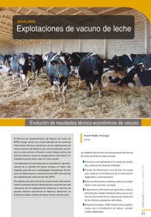 Explotaciones de vacuno de leche. 