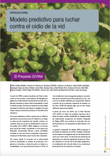 Modelo predictivo para luchar contra el oídio de la vid