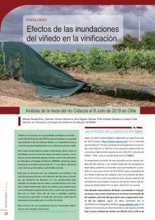 Efectos de las inundaciones del viñedo en la vinificación