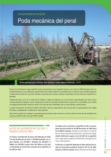 Poda mecánica del peral