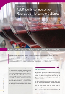 Acidificación de mostos