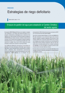 Estrategias de riego deficitario