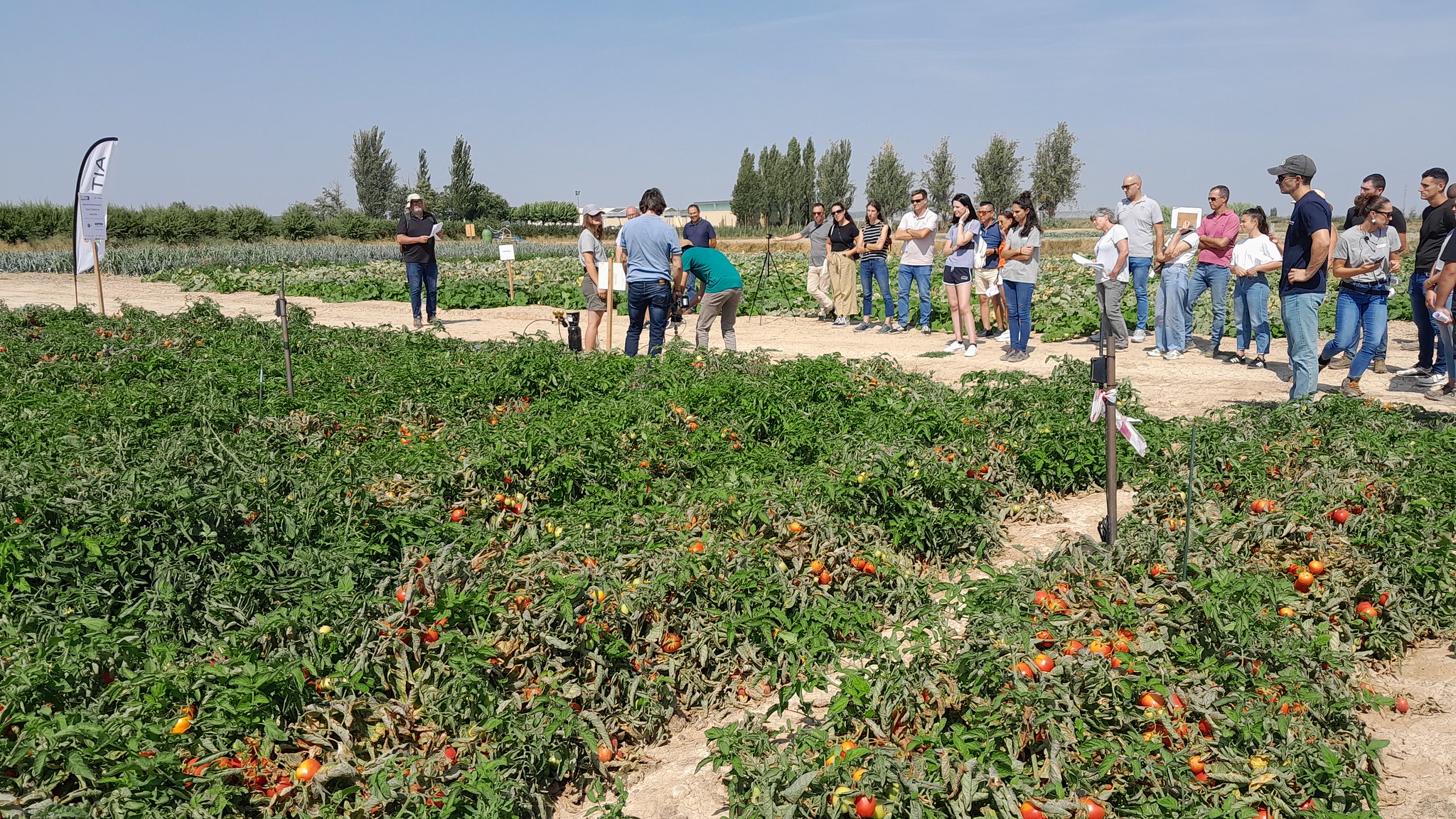 jornada hortícolas en la finca experimental de cadreita