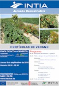 Próxima Jornada Demostrativa INTIA - hortícolas de verano