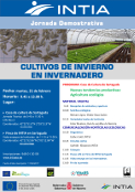 Jornada demostrativa INTIA de cultivos de invierno en invernadero “Nuevas tendencias productivas: Agricultura ecológica”