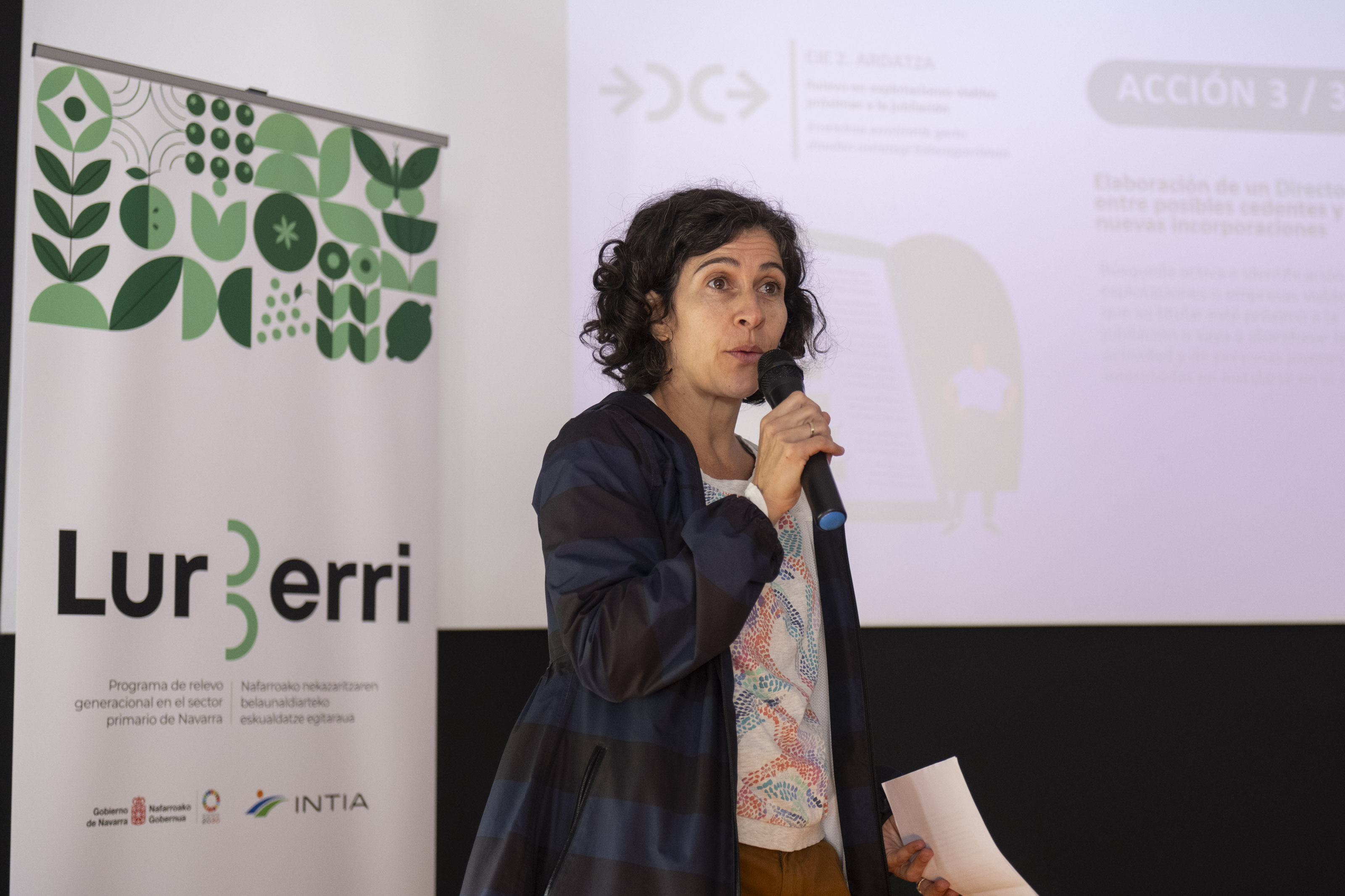 Natalia Bellostas durante la presentación