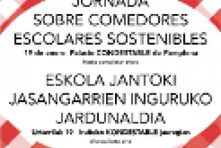Mañana se celebra en Condestable una jornada en la que colabora INTIA sobre comedores escolares sostenibles