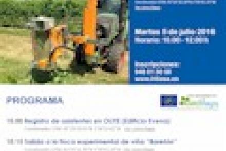 Próxima Jornada INTIA: Deshojadora en viña-demostración en campo