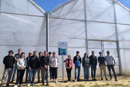 La finca experimental de INTIA en Cadreita acoge al consorcio del proyecto AgriPower