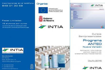 Próximos cursos semipresenciales del Programa ANTEO desarrollado por INTIA para el registro de tratamientos fitosanitarios