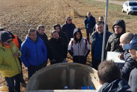 visita al regadío digital de valtierra